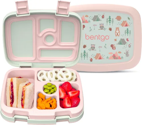 Miniatura 36 de Bentgo Kids Prints - Lonchera de 5 compartimentos estilo bento, a prueba de derrames, porciones de tamaño ideal para niños de 3 a 7 años, duradera