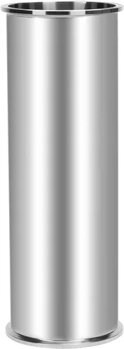 Miniatura 8 de DERNORD Tubo de carrete sanitario con extremos de abrazadera, tubo redondo sin costuras de acero inoxidable 304 con brida de virola de triple