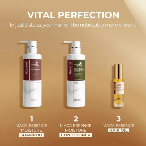 Miniatura 4 de Karseell Conjunto de Tratamiento Capilar de Colágeno para el Cuidado del Cabello, Champú y Acondicionador con Aceite para Cabello Seco Dañado Todos