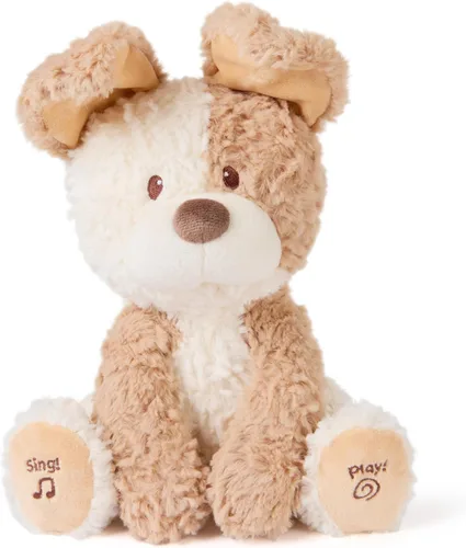 Miniatura 12 de GUND - Baby Flora, el conejo animado de peluche, juguete de animal de peluche que canta para edades de 0 años en adelante, crema, 12 pulgadas
