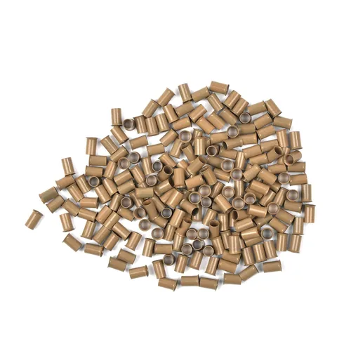 Miniatura 19 de 1000 piezas de microanillos de 0.134 in, cuentas de enlaces de microanillos sin silicona, tubos de cobre para extensiones de cabello