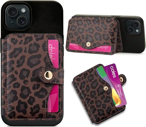 Miniatura 14 de M-Plateau Billetera para teléfono adhesiva, soporte delgado de tarjetas de crédito con adhesivo 3M para teléfono celular y funda de teléfono