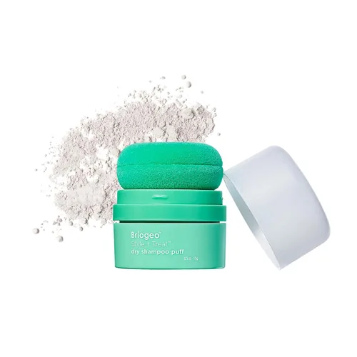Miniatura 14 de Briogeo Style + Treat Dry Shampoo Puff Non-Aerosol & Talc-Free Root Refresh & Oil Absorption Volumizing Powder Vegan & Cruelty-Free 0.5 oz