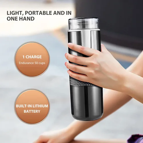 Miniatura 2 de Herramienta para hacer café de viaje, máquina portátil para hacer prensado a mano, hervidor eléctrico compacto manual, tetera, mini máquinas