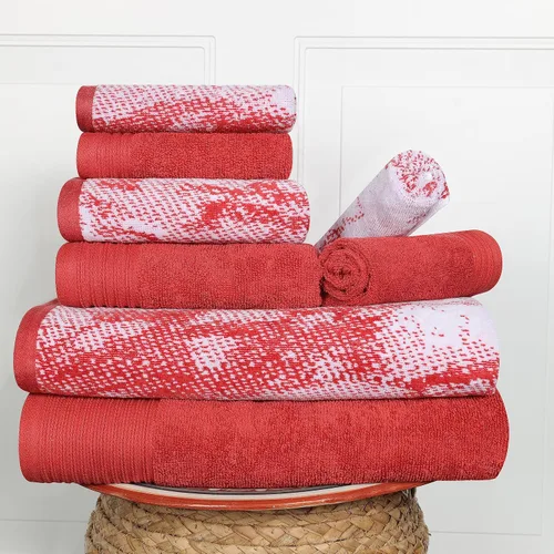 Miniatura 33 de SUPERIOR Juego de 6 toallas de algodón surtido de 6 piezas, incluye 2 toallas de baño, 2 manos, 2 toallas faciales, suaves, absorbentes, accesorios