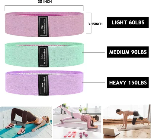 Miniatura 5 de Juego de Pilates – Equipo de Pilates para el hogar para mujer, kit con Círculo Mágico Anillo de Pilates y juego de pelotas, bandas de resistencia &