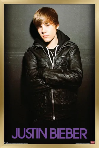 Miniatura 14 de Trends International Justin Bieber - Póster de pared de amor, 14.725 x 22.375 pulgadas, versión enmarcada de madera de granero
