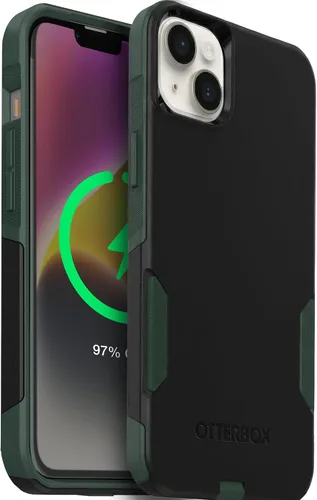 Miniatura 10 de OtterBox - Funda serie Commuter para iPhone 14 y 13, color negro, delgada y resistente, apta para bolsillo, con protección de puerto de carga