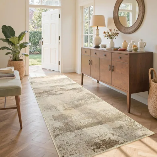 Miniatura 73 de Alfombra de pasillo lavable de 2 x 6 pies, antideslizante, de pelo bajo, alfombra de área de cocina, alfombra suave y larga para entrada, alfombra