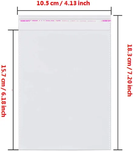 Miniatura 2 de Borningfire 400 piezas bolsas de celofán transparentes resellables de 4 x 6 pulgadas con sellado autoadhesivo, buenas para panadería, velas, jabón
