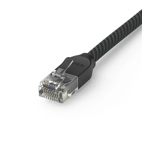 Miniatura 2 de Cable Ethernet Amazon eero CAT6a: Admite velocidades de más de 10 gigabits, 1 pie, paquete de 1, negro titanio Titanium Black