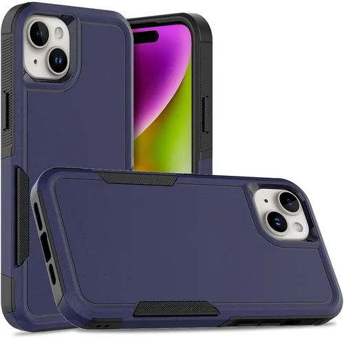 Miniatura 20 de Funda WOGROO para iPhone 8 Plus, iPhone 7 Plus de 5.5 pulgadas, funda protectora para teléfono a prueba de golpes, fuerte y duradera, color negro