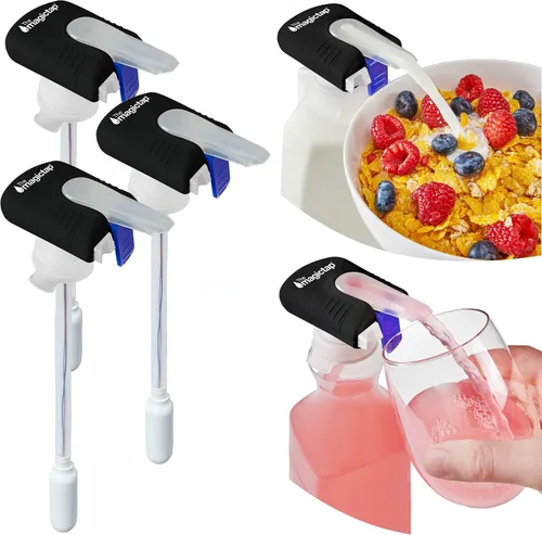 Miniatura 13 de The Magic Tap Dispensador automático de bebidas, dispensador de bebidas manos libres para refrigerador, perfecto para leche, jugo, regalos para Negro