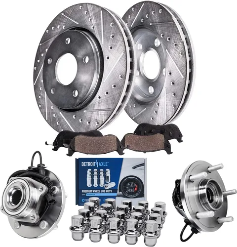 Miniatura 32 de Detroit Axle - Rotores de freno para Ford Mustang 2015, 2016, 2017, 2018, 2019, 2020, 2021, 2022, 2023, repuesto de rotores de freno de disco