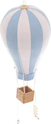 Globo de aire caliente azul bebé colgante de tela para niños, cuarto de bebé, decoración de habitación de niños, regalo de baby shower, grande, 12