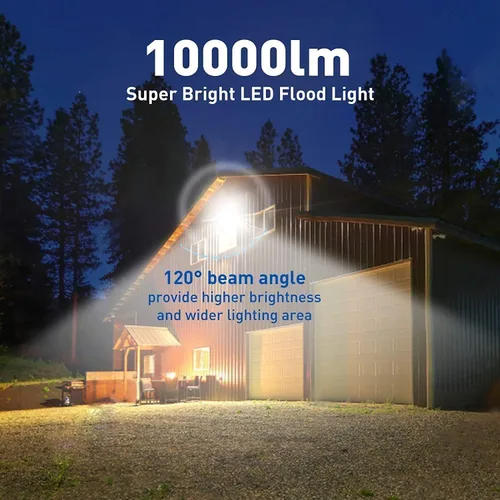 Miniatura 3 de 4Pack LED Flood Light Outdoor,50W LED Work Light 5500lm with 6FT US Plug,IP66 Waterproof Exterior Security Lights,6000K Daylight White Outside
