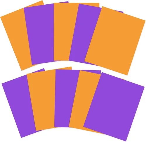 Sakolla Filtro de gel de Halloween, 10 filtros de luz de gel de corrección de color naranja y morado, superposiciones de color transparente, láminas