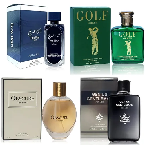 Miniatura 23 de AFLUXE Colonia para hombre Set 4 conjuntos combinados (717SexyM/BlueD Paris/AQUA CEO/Versátil) Eau De Parfume/Toilette Spray Natural cada 100ML