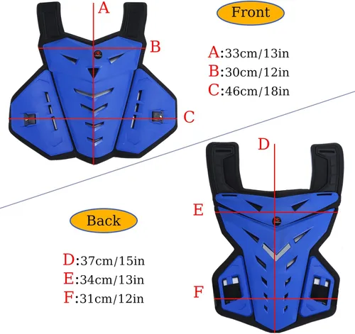 Miniatura 2 de Chaleco de Armadura Corporal para Motocicleta Equipo de Dirt Bike, Protector de Pecho Equipo de Motocross Protector de Pecho y Espalda para Verde