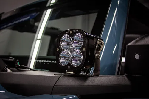 Miniatura 2 de Baja Designs Squadron Pro A-Pillar - Kit de luces LED para Ford Bronco 2021-24 (puntual; transparente; cableado de palanca)