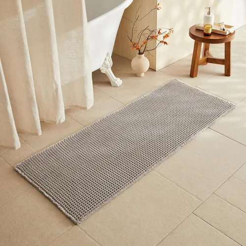 Miniatura 48 de TYUU Tapete de baño estilo gofre, tapete de baño bohemio, antideslizante, lavable, súper absorbente, de secado rápido, bonito tapete de baño