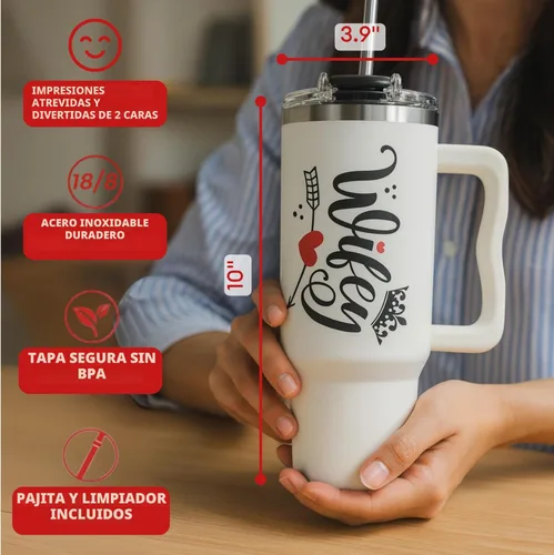 Miniatura 4 de Regalos de Navidad para Esposa – Vaso Térmico de 40 Oz para Esposa de parte del Marido, Regalos para Esposa en Cumpleaños y Aniversario, Ideas