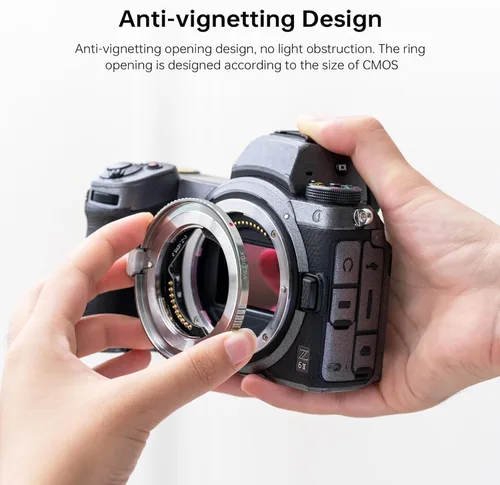 Miniatura 3 de Adaptador de lente de montaje E-Z, lente de montaje E a cámara de montaje en Z, adaptador de lente de enfoque automático compatible con lente Sony