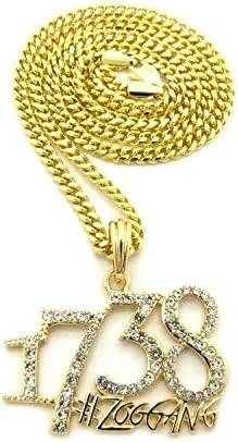 Shiny Jewelers USA Collar de cadena cubana para hombre, 1738, zoológico, remy, boyz, micro, colgante, caja cubana, joyería de hip hop
