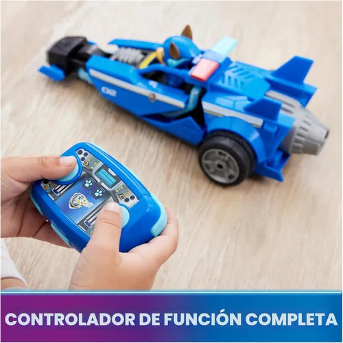 Miniatura 3 de Paw Patrol: The Mighty Movie, Auto de Control Remoto con Chase de los Mighty Pups Moldeado, Juguetes para Niños y Niñas de 3+