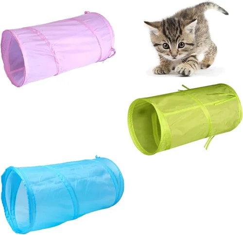 Miniatura 11 de iCAGY Túnel interactivo para gatos de interior, juguetes de túnel de conejo, juguetes para mascotas, túneles de juego para gatos, gatitos, conejos