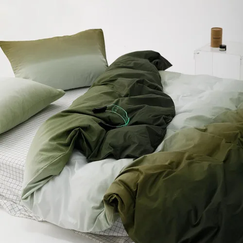 Miniatura 192 de CLOTHKNOW - Juego de edredón verde militar tamaño completo de 3 piezas, juego de ropa de cama verde oscuro, edredón suave con 2 fundas de almohada