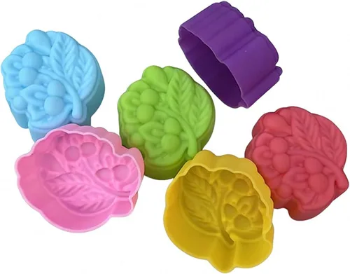 Miniatura 24 de 36 PCS Moldes para Hornear en Forma de Flor de Silicona Grado Alimenticio Antiadherente Mini Bandejas para Cupcakes, Pudines, Chocolates