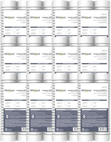 Miniatura 9 de Whirlpool Filtros de sedimentos de capacidad estándar WHKF-GD05 de 10 x 2.5 pulgadas para todo el hogar, 5 micras, vida útil del filtro de 6 meses