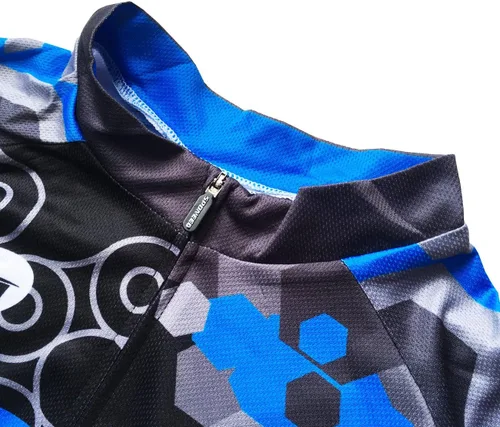 Miniatura 5 de sponeed Camisetas de ciclismo de manga larga para hombre, camisetas de motociclista con cremallera completa, equipo de ciclismo de invierno