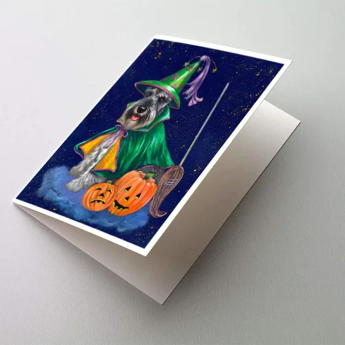 Miniatura 31 de Caroline's Treasures PPP3013GCA7P - Tarjetas de felicitación y sobres para mascotas de Basset Hound Teacher, paquete de 8 tarjetas en blanco
