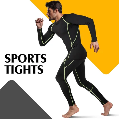 Miniatura 5 de Suhine 3 Pcs Men's Thermal Underwear Set Sport Winter Base Layer with Fleece Lined Base Layer Bottom Top Winter Shirt Pants