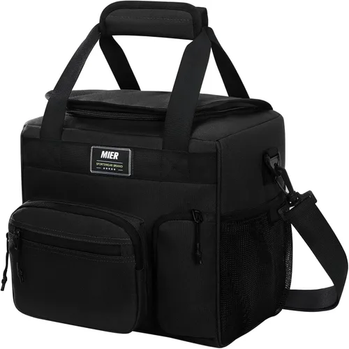 Miniatura 7 de MIER Bolsa enfriadora suave extra grande de 30 litros con abridor de botellas para camping, playa, barbacoa, comestibles, golf, a prueba de fugas