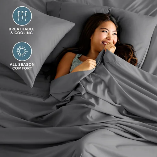 Miniatura 2 de Bare Home Hotel Luxury - Juego de sábanas de tamaño California King, extra suave, 6 piezas, bolsillos profundos, ajuste fácil, refrescante y 03