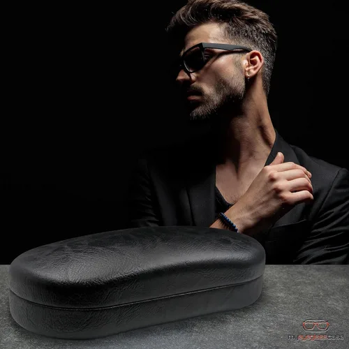 Miniatura 2 de MyEyglassCase - Funda rígida para lentes de sol con bolsa suave y tela