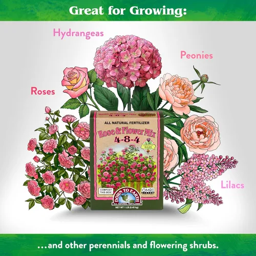 Miniatura 3 de Down To Earth All Natural Fertilizers Mezcla orgánica de rosas y flores - Alimento vegetal para rosas, bulbos, flores y ornamentales 4-8-4, 1 libra