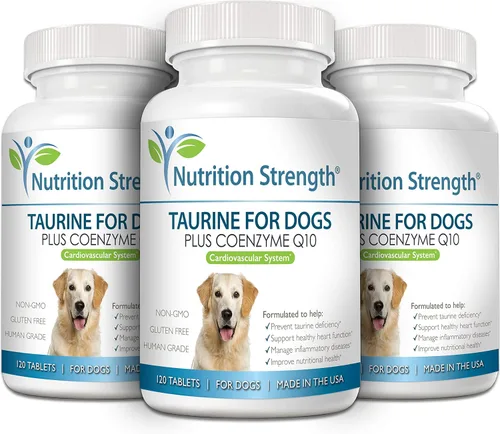 Miniatura 5 de Taurina para perros, apoyo para una función cardíaca saludable, resiste enfermedades inflamatorias, con coenzima Q10 para ayudar a controlar