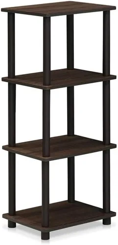 Miniatura 6 de Furinno Turn-N-Tube - Estantes de almacenamiento, estante para libros de 5 niveles, estante esquinero, estantes abiertos sin herramientas