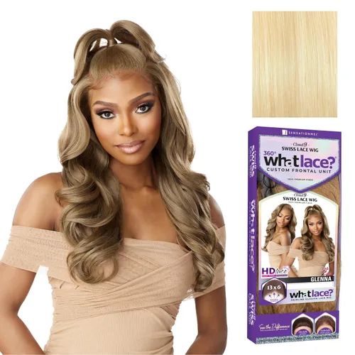 Miniatura 10 de Sensationnel Pelucas What Lace 13X6 - Glenna Encaje Frontal Atado a Mano Sin Pegamento Sintético con Densidad Natural Línea del Cabello Predepilada