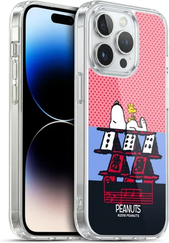 Miniatura 234 de Head Case Designs Funda de gel con licencia oficial de Peanuts Snoopy & Woodstock Halfs and Laughs [protección de grado militar] compatible