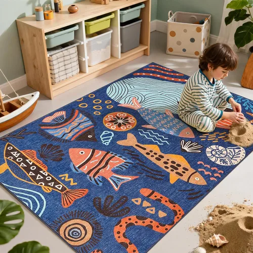 Miniatura 26 de jinchan Alfombra a rayas de 2 x 3 para entrada, alfombra de cocina, tapete pequeño, antideslizante, ligero, de bajo perfil, decoración para entrada