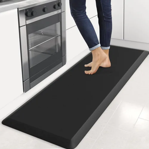 Miniatura 43 de StepRite Tapete de cocina antifatiga de 4/5 pulgadas de grosor, antideslizante, resistente a las manchas y al agua, tapete de escritorio para Azul