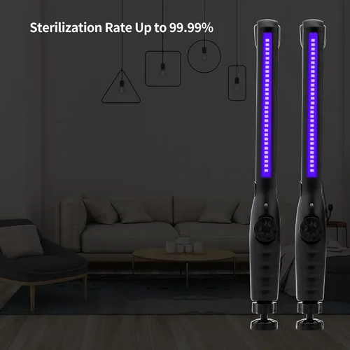 Miniatura 4 de Desinfectante de luz UV – Varita de luz UV portátil – Dispositivo de mano recargable para reducir bacterias y virus, ligero y fácil de usar