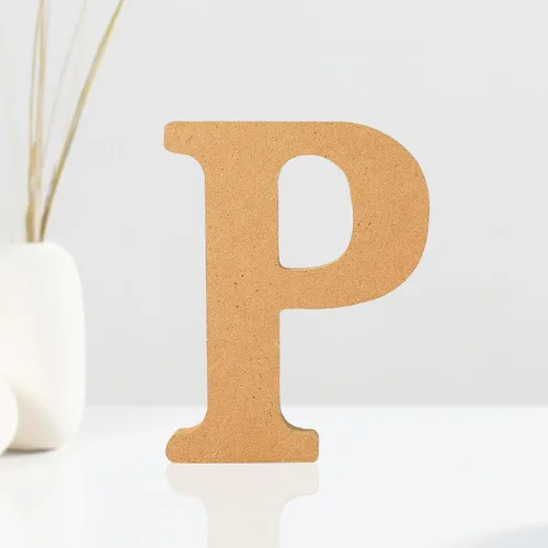 Miniatura 8 de AOCEAN Letras de madera diseñables de 4 pulgadas, letras de madera sin terminar para decoración de pared, letras decorativas de pie en rodajas