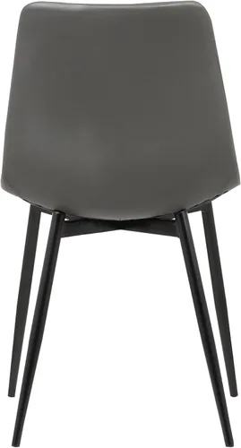 Miniatura 8 de Armen Living Monte Mid Century - Silla auxiliar de comedor moderna y contemporánea para mesa, cocina, escritorio de oficina en casa, altura del Piel