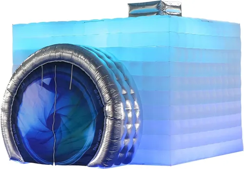 Miniatura 14 de SAYOK Cabina de fotos inflable con luces, tienda de campaña portátil en forma de cámara con forma de cubo con soplador, 11.5 x 9.2 x 8.2 pies
